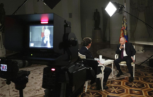 Інтерв'ю Путіна Карлсону записували двічі: з американським журналістом спілкувався двійник, – аналітик