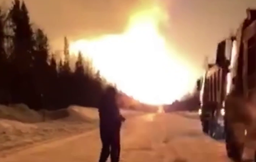 У Росії сталися вибух і пожежа на "безлюдній ділянці" газопроводу. ВІДЕО