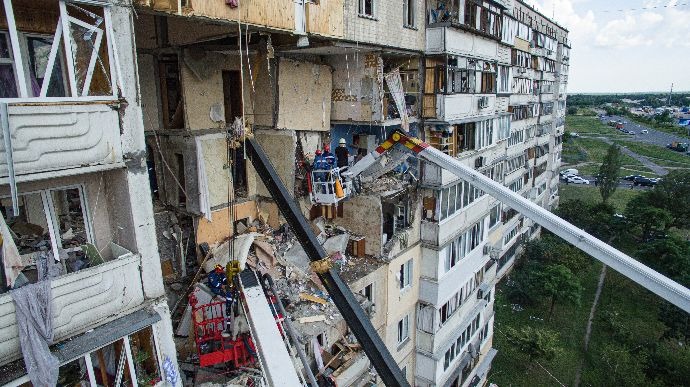 Вибух на Позняках: столична влада озвучила остаточну долю зруйнованої багатоповерхівки