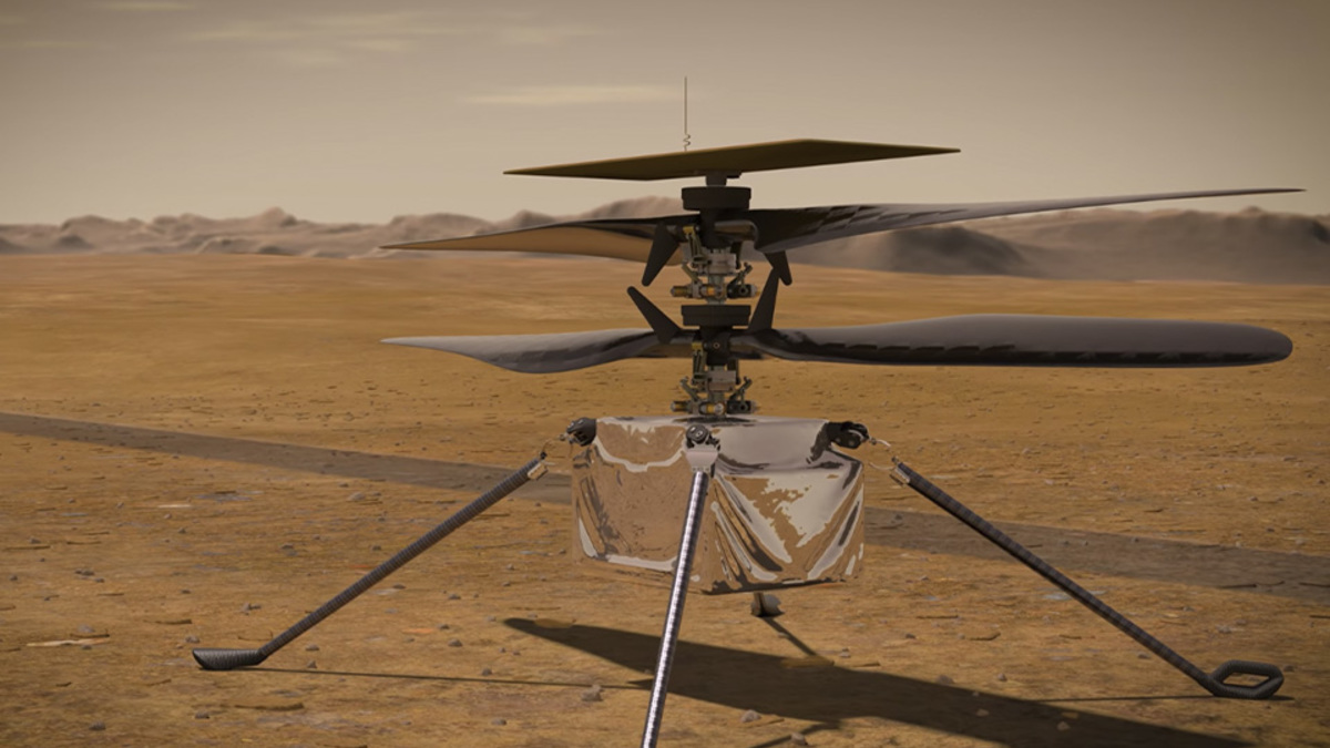 Вертолет Ingenuity впервые взлетит над Марсом. ВИДЕО