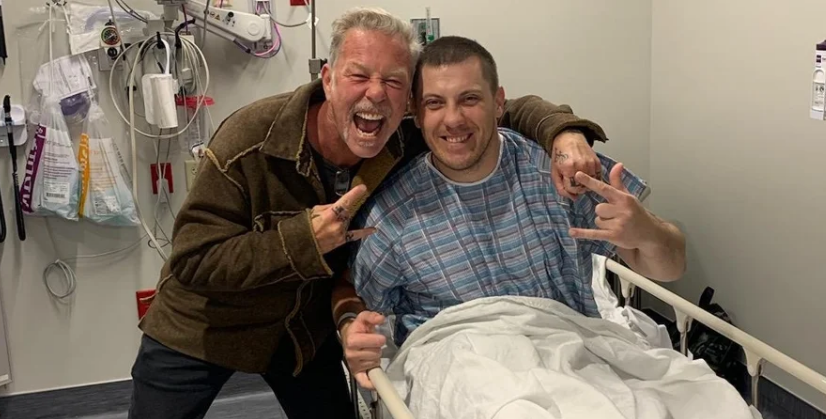 Соліст Metallica Джеймс Гетфілд відвідав у лікарні в США поранених українських захисників