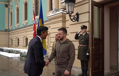 Британський прем'єр-міністр приїхав до Києва та зустрівся із Зеленським. ВІДЕО