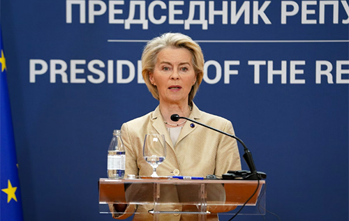 Фон дер Ляєн нагадала Сербії про необхідність санкцій проти РФ для вступу в ЄС