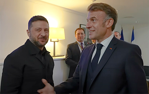 Зеленський зустрівся з Макроном. ВІДЕО