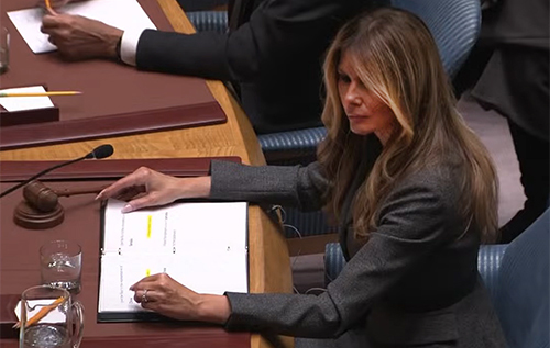 "США підтримують усіх дітей у всьому світі": Меланія Трамп виступила в Радбезі ООН