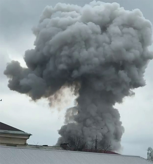 Потужні феєрверки: у російському Владикавказі прогримів вибух "на складі з піротехнікою". ВІДЕО