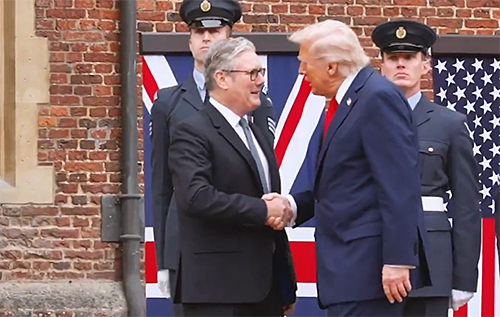 Трамп зустрівся зі Стармером у Великій Британії. ВІДЕО