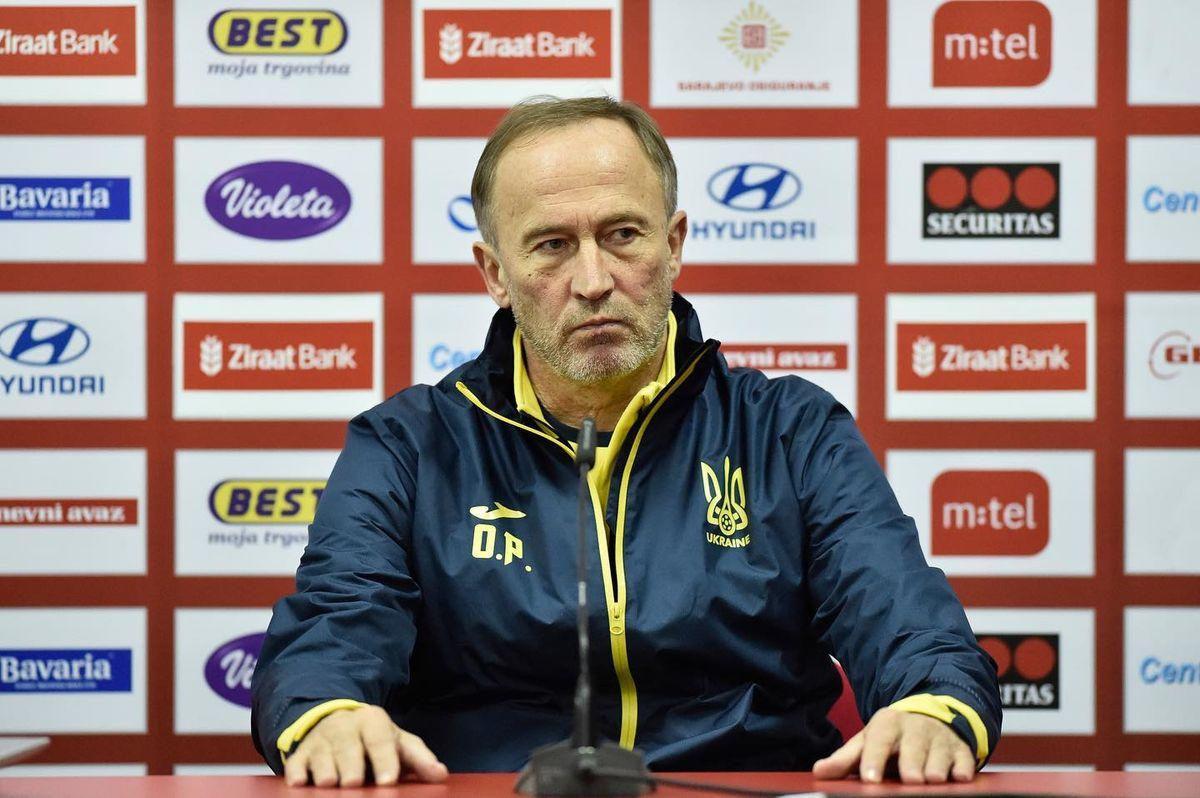 Петраков оголосив склад футболістів збірної України, які зіграють проти Боснії і Герцеговини