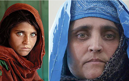 "Афганську дівчинку" із відомої обкладинки National Geographic евакуювали до Італії