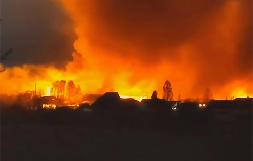 У Свердловській області РФ палають склади з порохом. ВІДЕО