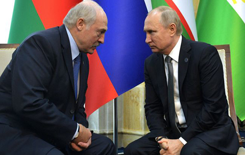 Путін прилетів до Лукашенка: хоче залучити Білорусь до ядерних навчань Росії