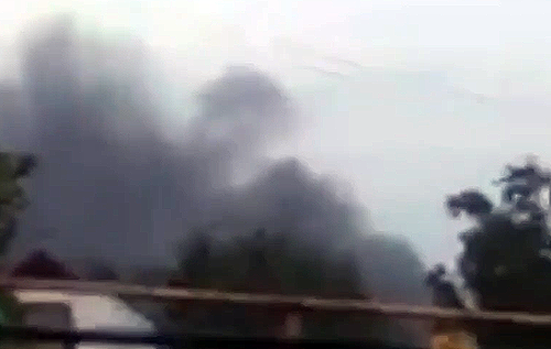 Гайдай показав відео знищення великої ремонтної бази окупантів в Луганській області