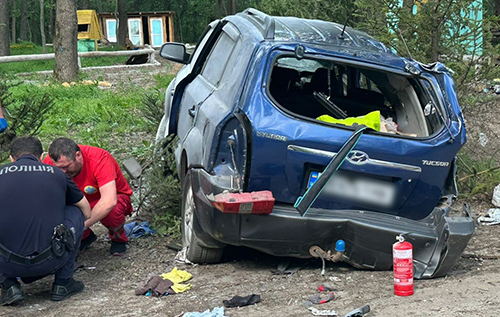 На Харківщині у смертельній ДТП загинули жінка та трирічна дитина: водій вкоротив собі віку