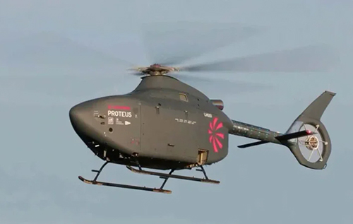 Британський флот робить ставку на роботів: безпілотний гелікоптер Proteus уперше піднявся в небо