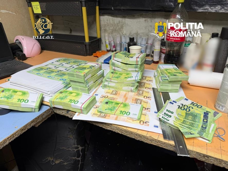 У Румунії викрили злочинну групу, яка надрукувала 2 млн євро фальшивих банкнот