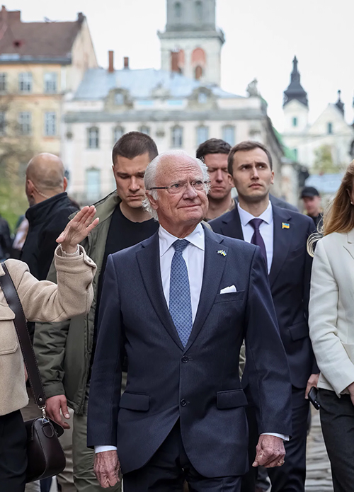 «Я гуглив про ваше місто»: король Швеції Карл XVI Густав поділився враженнями від Львова. ВІДЕО