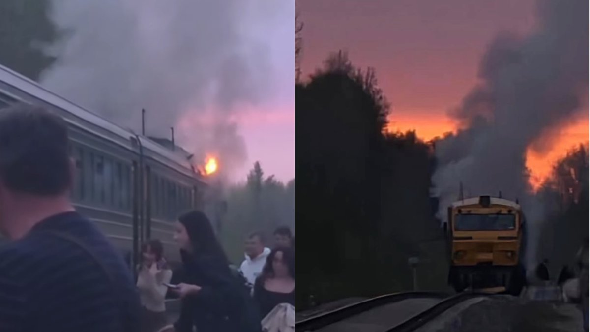 У Латвії загорівся в дорозі пасажирський поїзд: евакуйовували 60 пасажирів