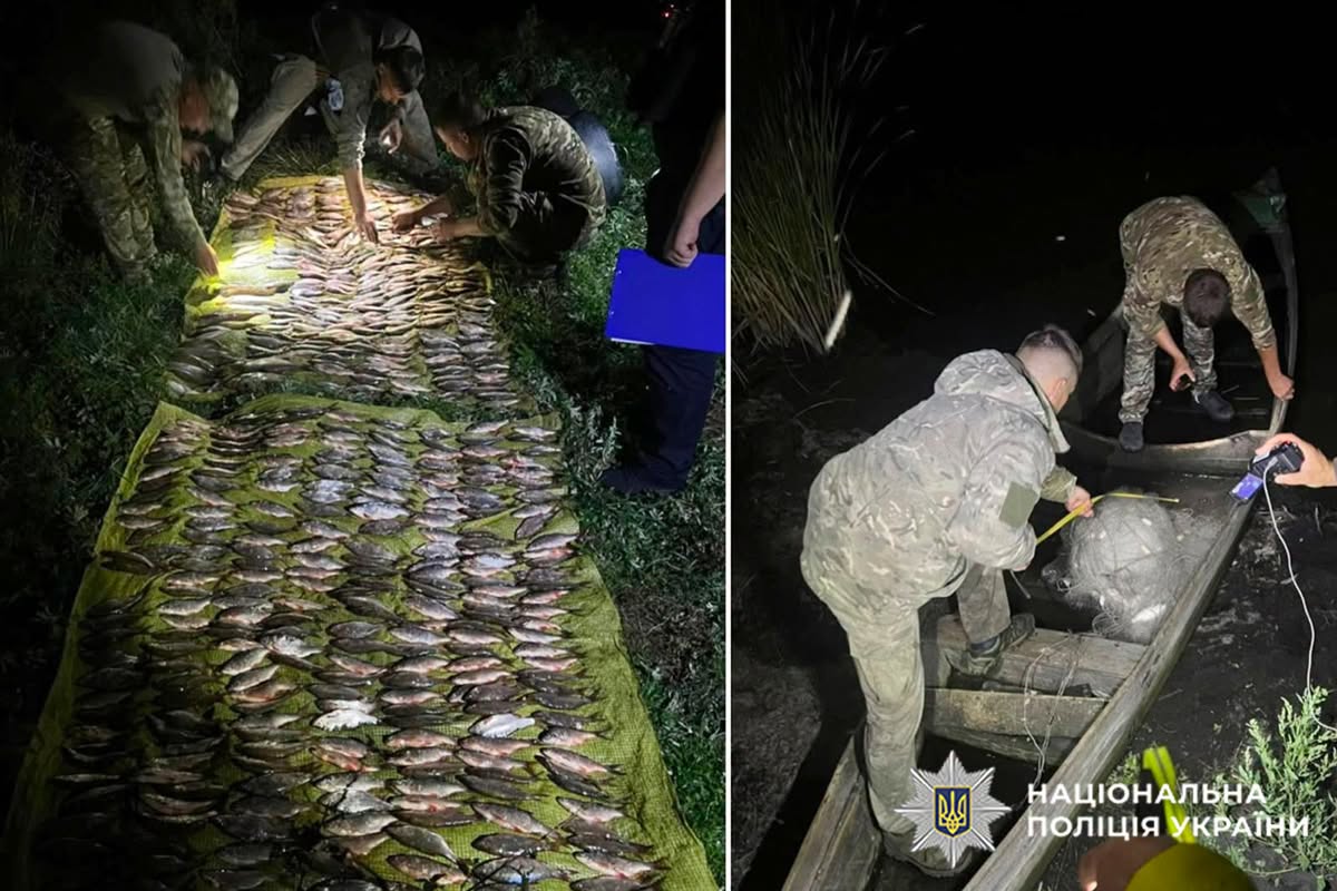 Ловив рибу сітками: на Летичівщині працівники водної поліції виявили чергового браконьєра