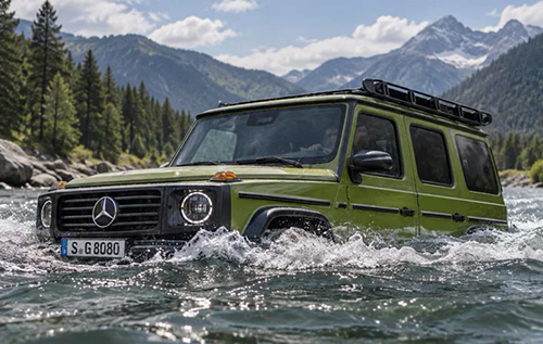 Позашляховик-амфібія: Mercedes-Benz запатентував систему руху по воді на колесах