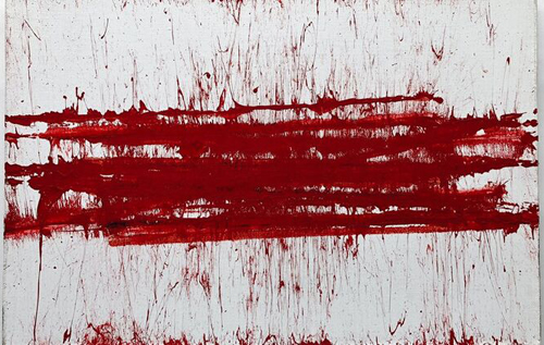 Художник продал за 40 тысяч долларов картину "Беларусь", написанную "кровью" с милицейской дубинки. ВИДЕО