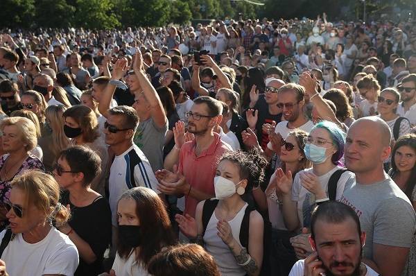 Митинг в Минске 