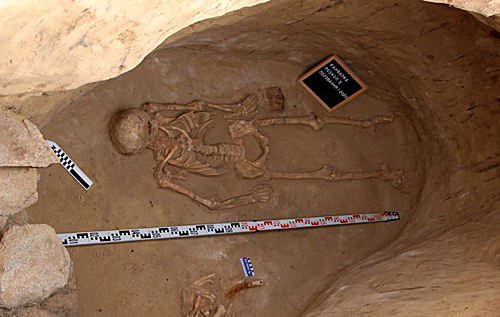 На Хортиці виявили 2500-річне поховання скіфського воїна