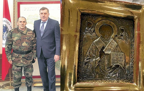 Подаровану Лаврову українську ікону вивезли з Донбасу через Росію
