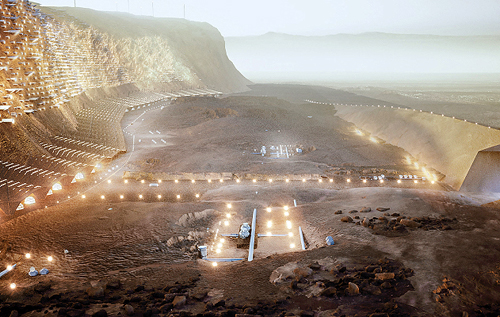 "Проєкт 2054": як буде виглядати перша людська колонія на Марсі. ВІДЕО