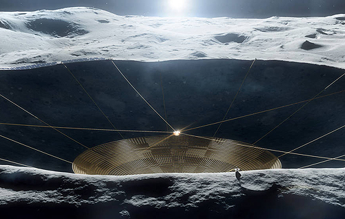 NASA построит на Луне самый большой радиотелескоп