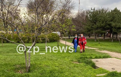В Запорожье ребенок провалился в яму возле детской площадки, мать бросилась следом. ВИДЕО