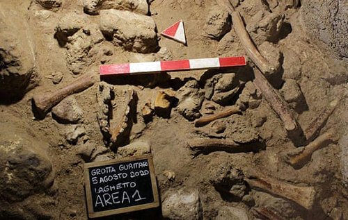 Останки убитых и съеденных гиенами неандертальцев нашли в пещере недалеко от Рима