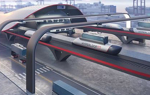Hyperloop представила вокзал ​​для магнитных грузовых поездов будущего. ВИДЕО