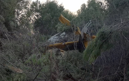 В Греции при тушении лесного пожара разбился самолет