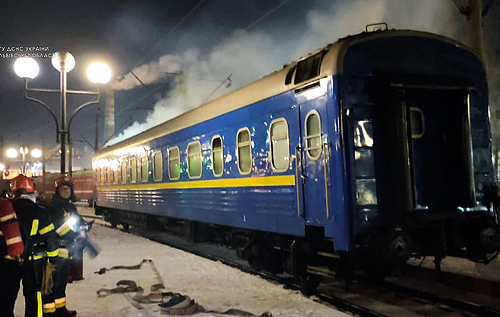 У Львові на залізничному вокзалі горів вагон поїзда Київ – Ужгород