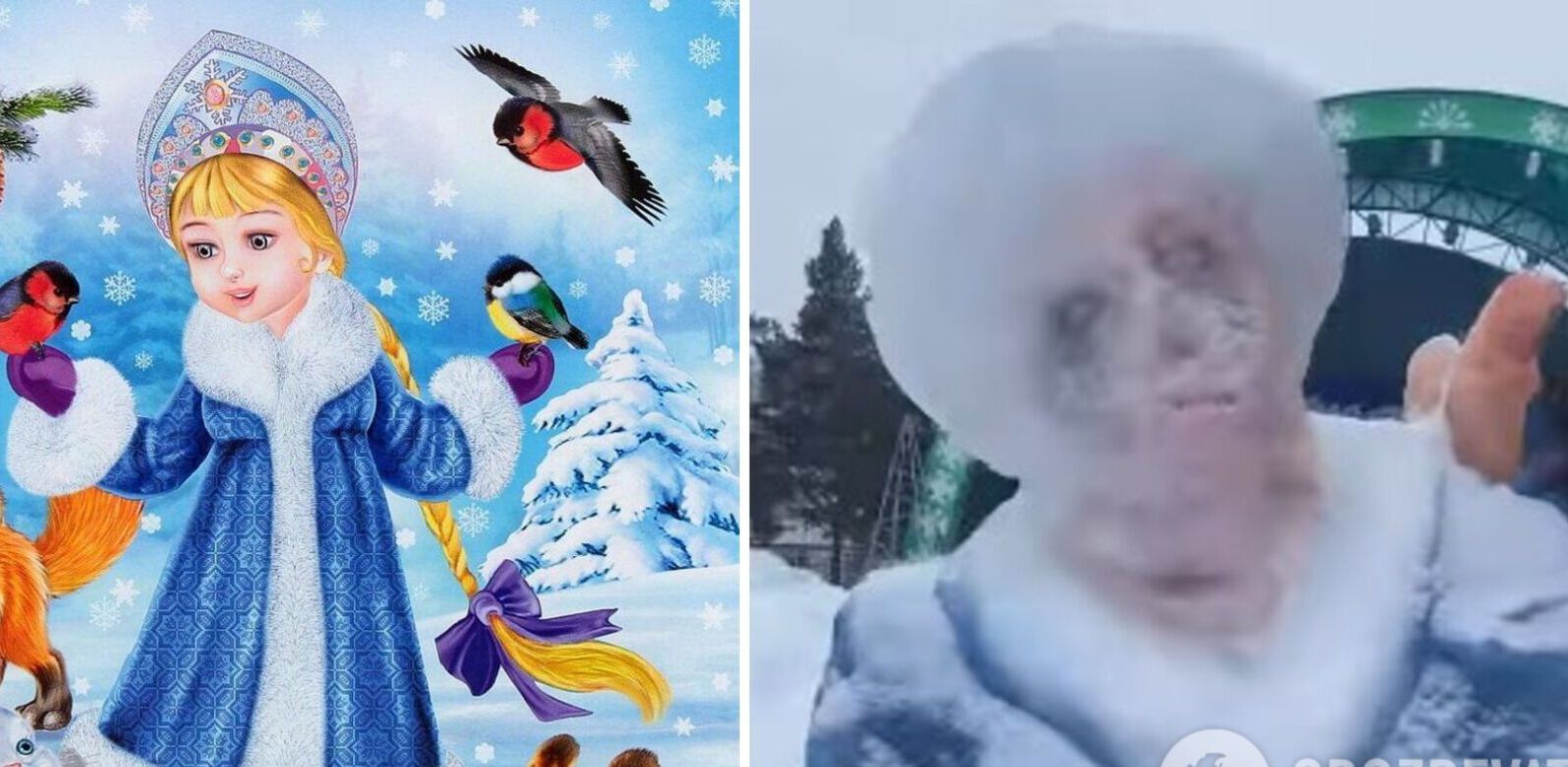 В России к новогодним праздникам слепили "Снегурочку-зомби"