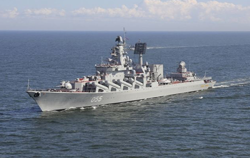 ВВС Ирландии показали в прицеле российский крейсер. ВИДЕО