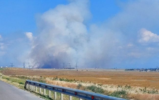 У Криму зафіксували пожежу на мисі Чауда: звідти окупанти запускають "Шахеди"