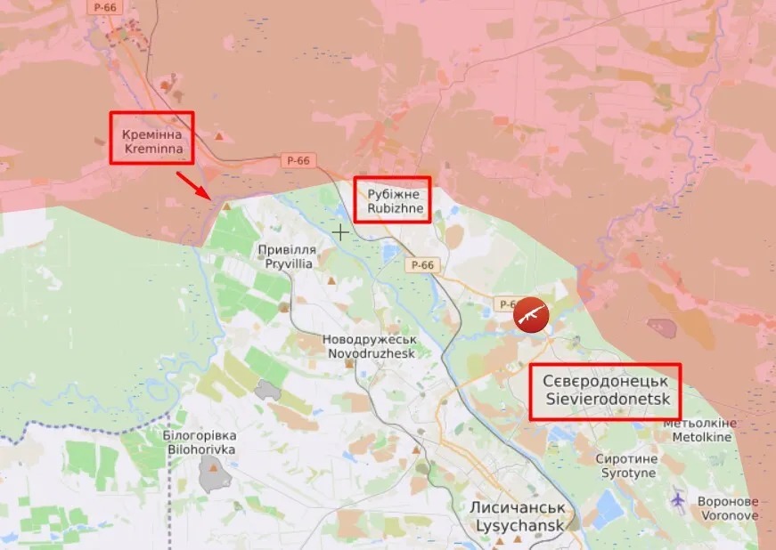 На Луганщині помітили понтонну техніку рф: окупанти планують форсувати Сіверський Донець