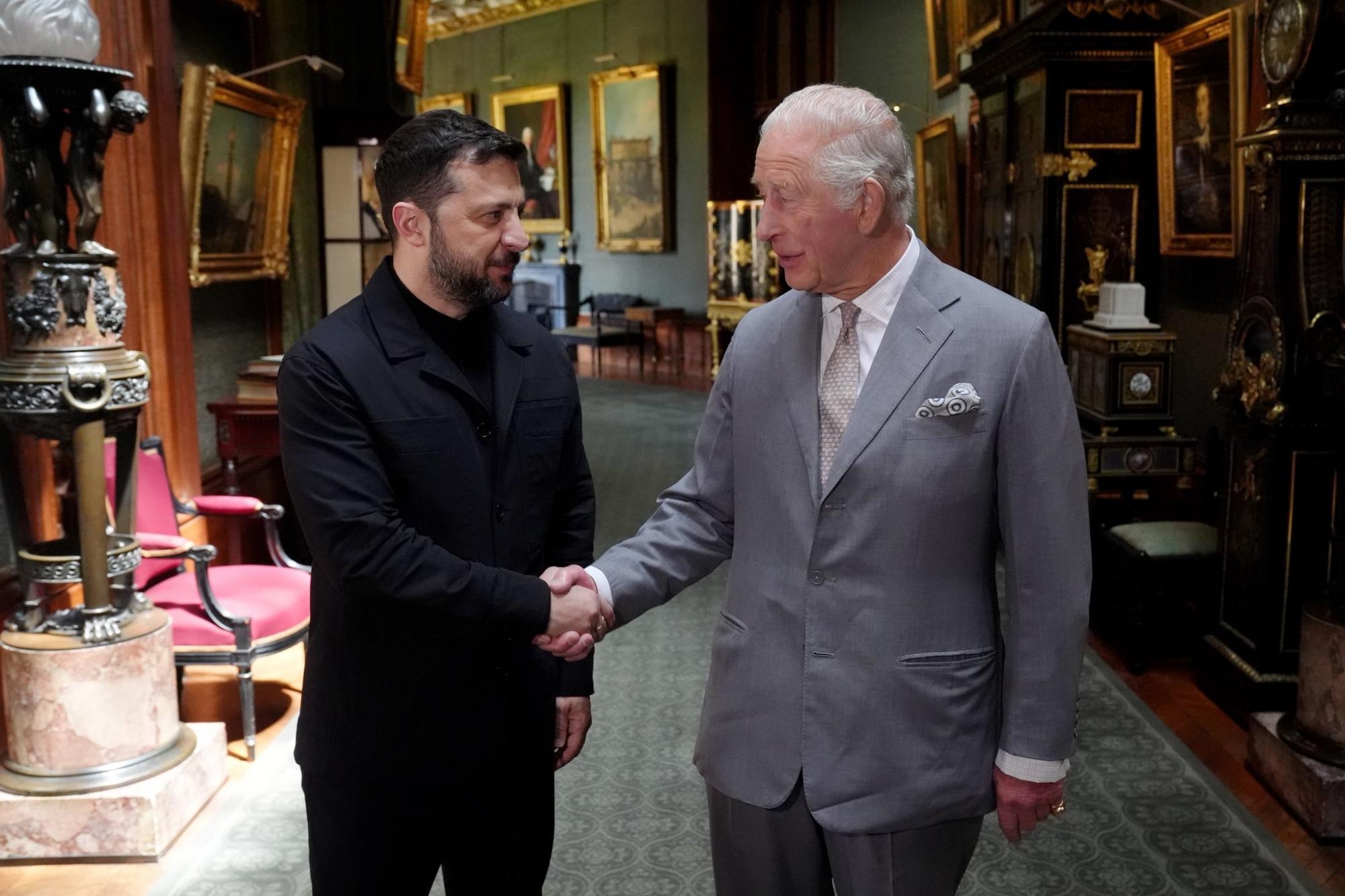 Зеленський зустрівся з Чарльзом ІІІ у Букінгемському палаці в Лондоні. ФОТО 