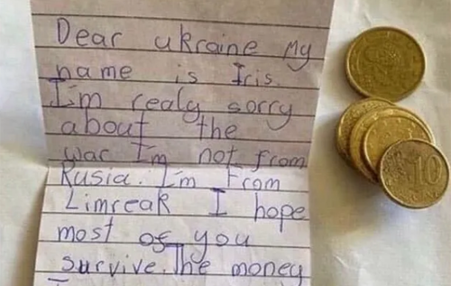8-річна дівчинка з Ірландії зібрала всі свої гроші та попросила передати їх Україні