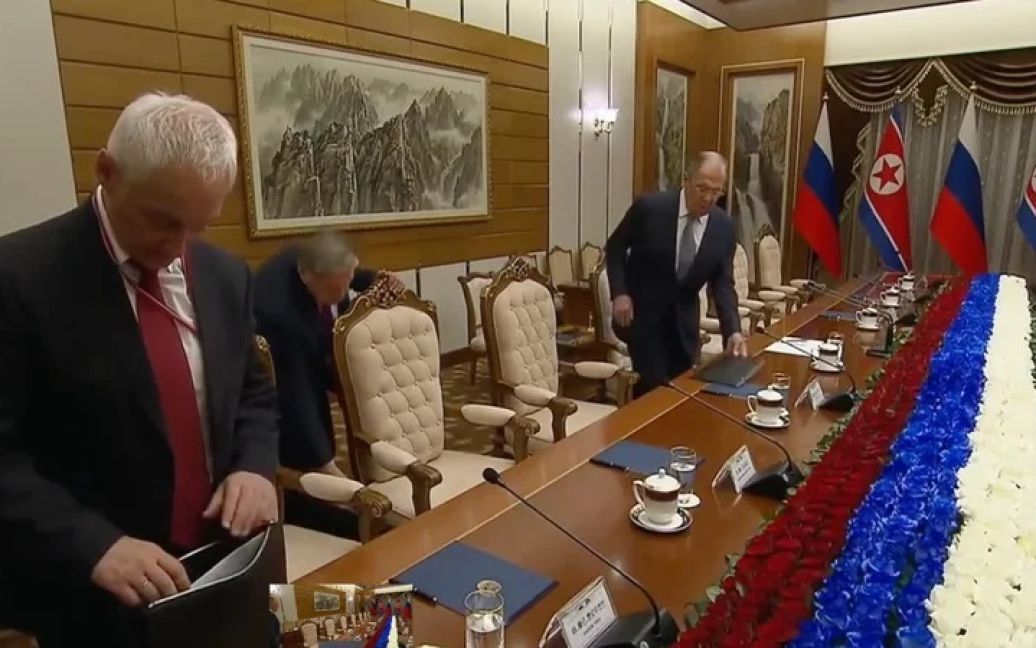 Лаврова, Бєлоусова та інших міністрів РФ вигнали із зали засідань у Пхеньяні