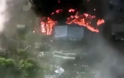ЗСУ знищили військову базу окупантів під Ізюмом: згоріло понад 50 одиниць техніки. ВІДЕО