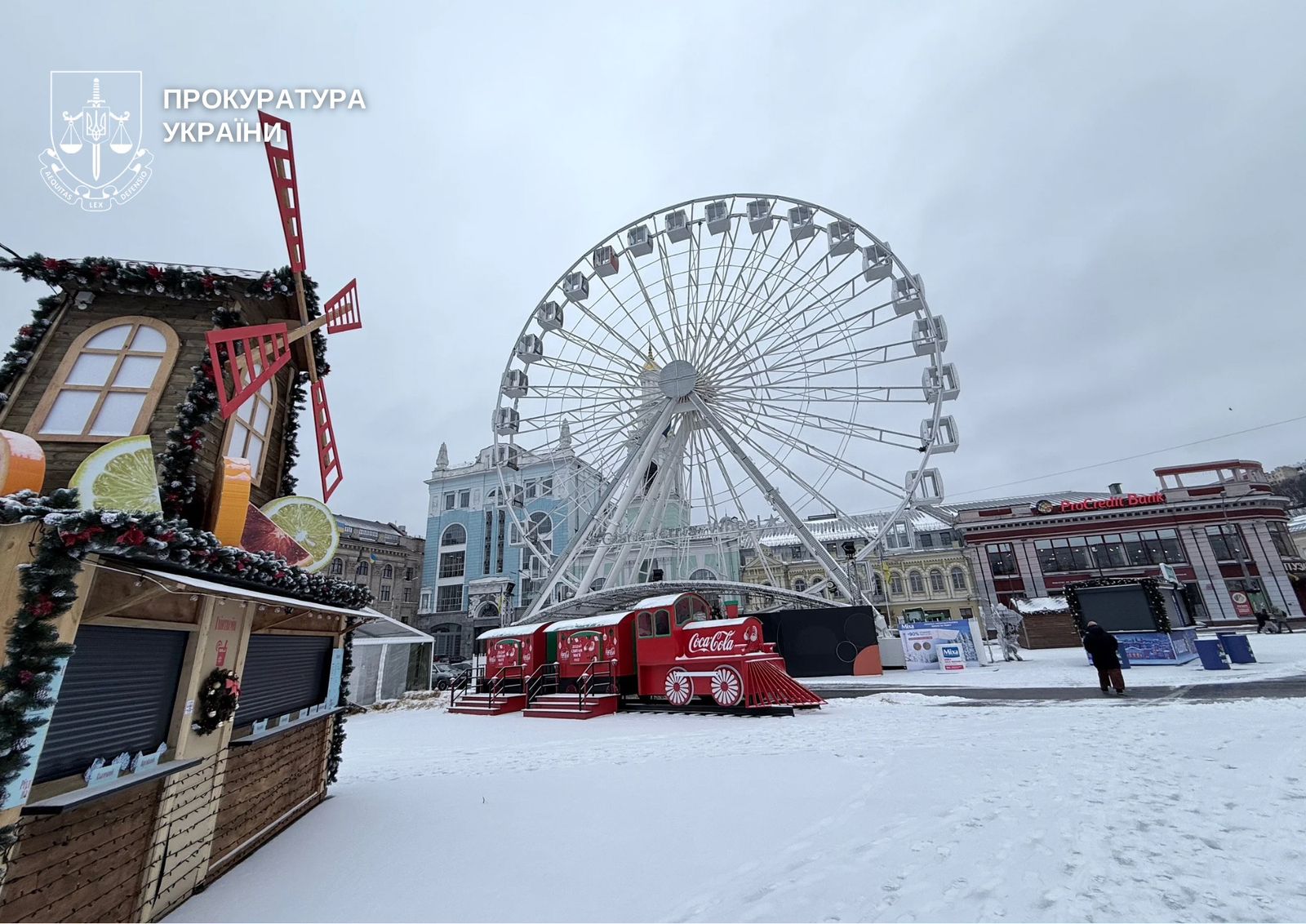 Прокуратура Києва просить суд припинити роботу Колеса огляду на Подолі через незадовільний стан атракціону
