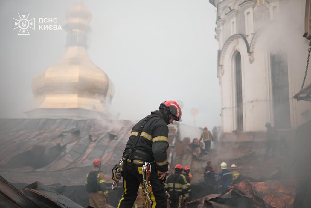 В Успенському соборі Києво-Печерської лаври існує небезпека обвалу після влучання "Шахеда"