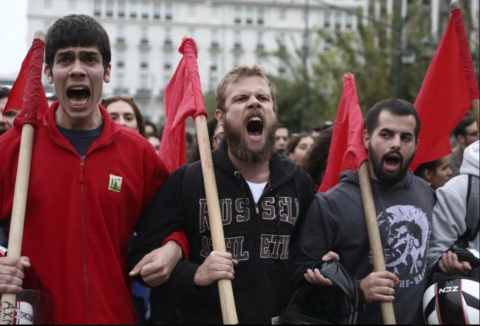 Греція, протест, затримані, студенти
