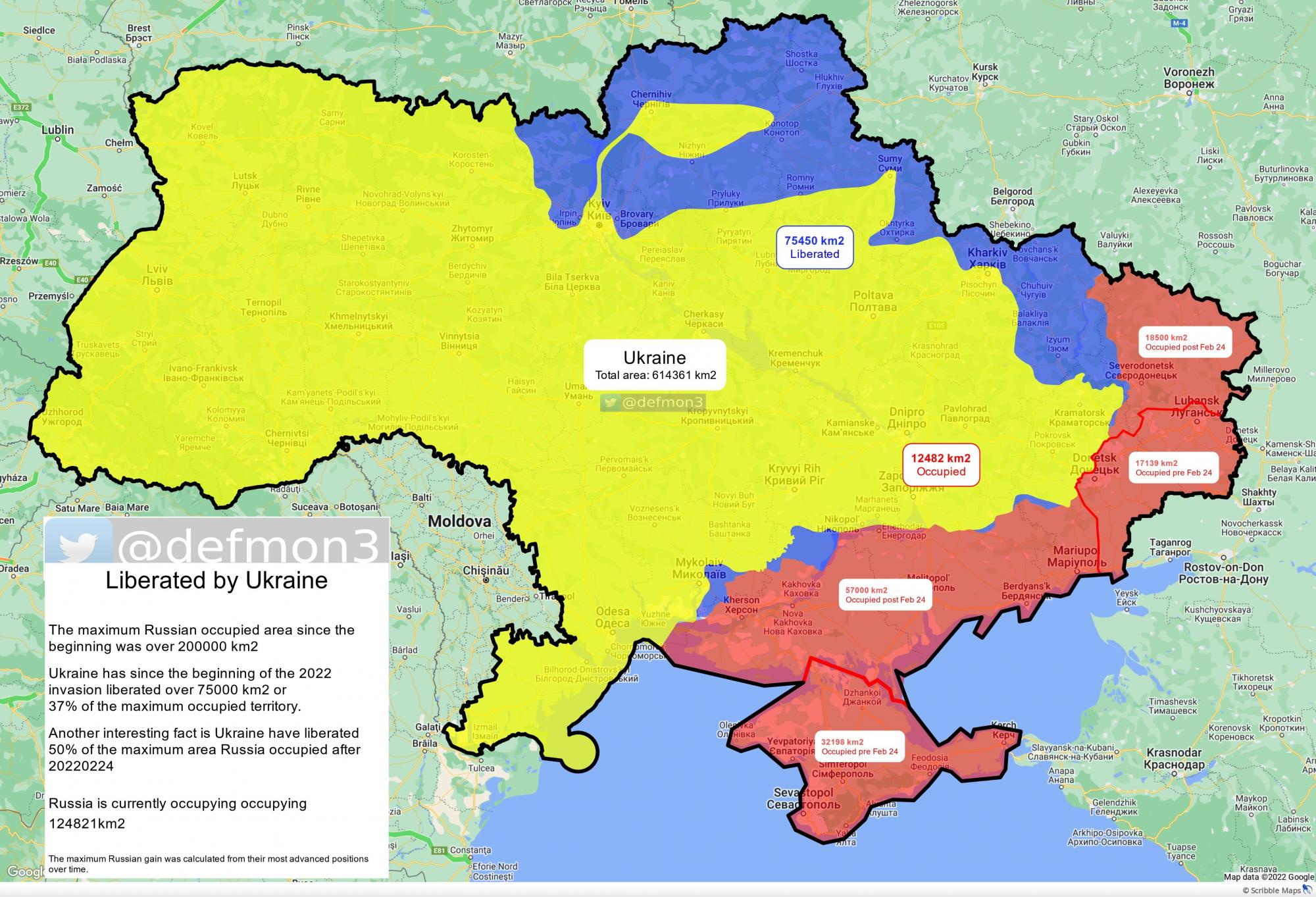ЗСУ звільнили вже 37% окупованої з 2014 року території України, – аналітики