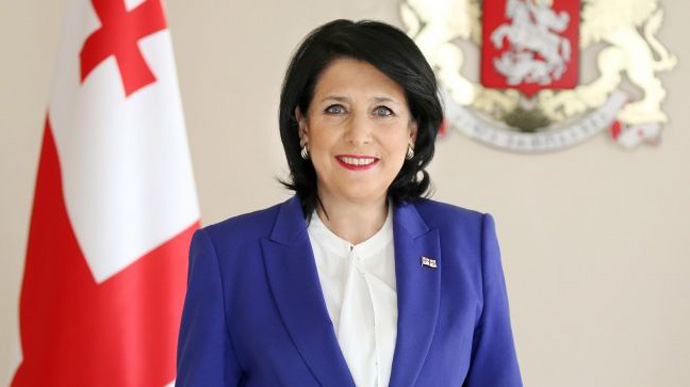 Президентка Грузії хоче, щоб в мирній угоді РФ з Україною передбачили вихід Росії з Абхазії та Південної Осетії