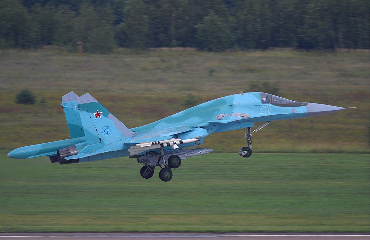 У Росії розбився винищувач Су-34