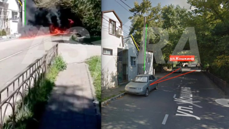 В Туапсе палаючі нафтопродукти потекли по вулиці