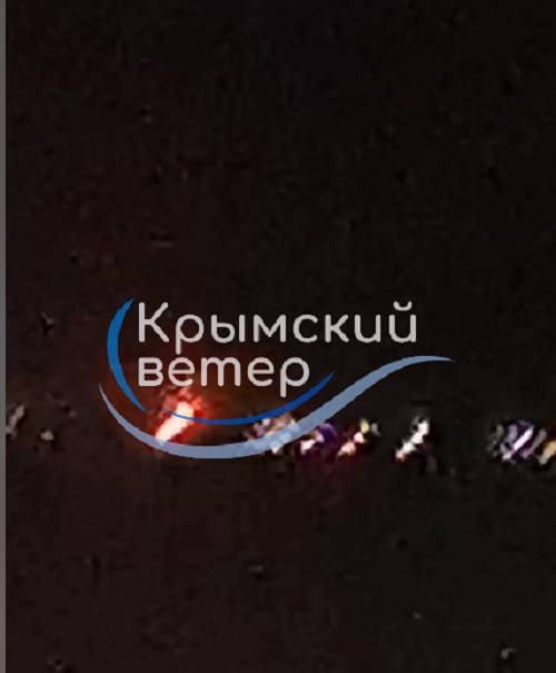 Внаслідок повітряної атаки на Крим горить аеродром "Саки" в Новофедорівці, – Кримський вітер